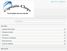 Tablet Screenshot of captain-clope.com